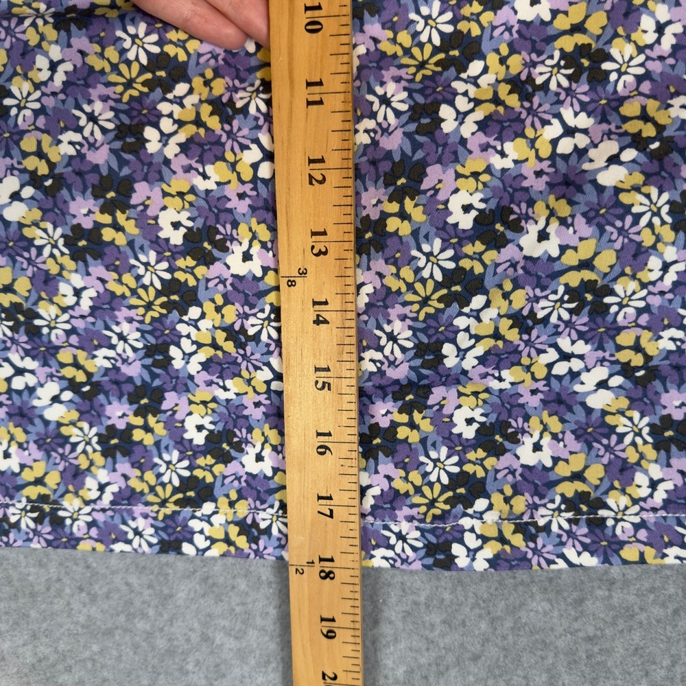 NAPA VALLEY Floral Print Mini Skort Womens 4P Purple Yellow White A Line Y2K - Picture 6 of 9